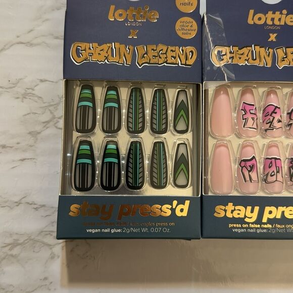 Lottie London x chaun legend stay pressed press on nails colorful  bundle - Picture 2 of 8